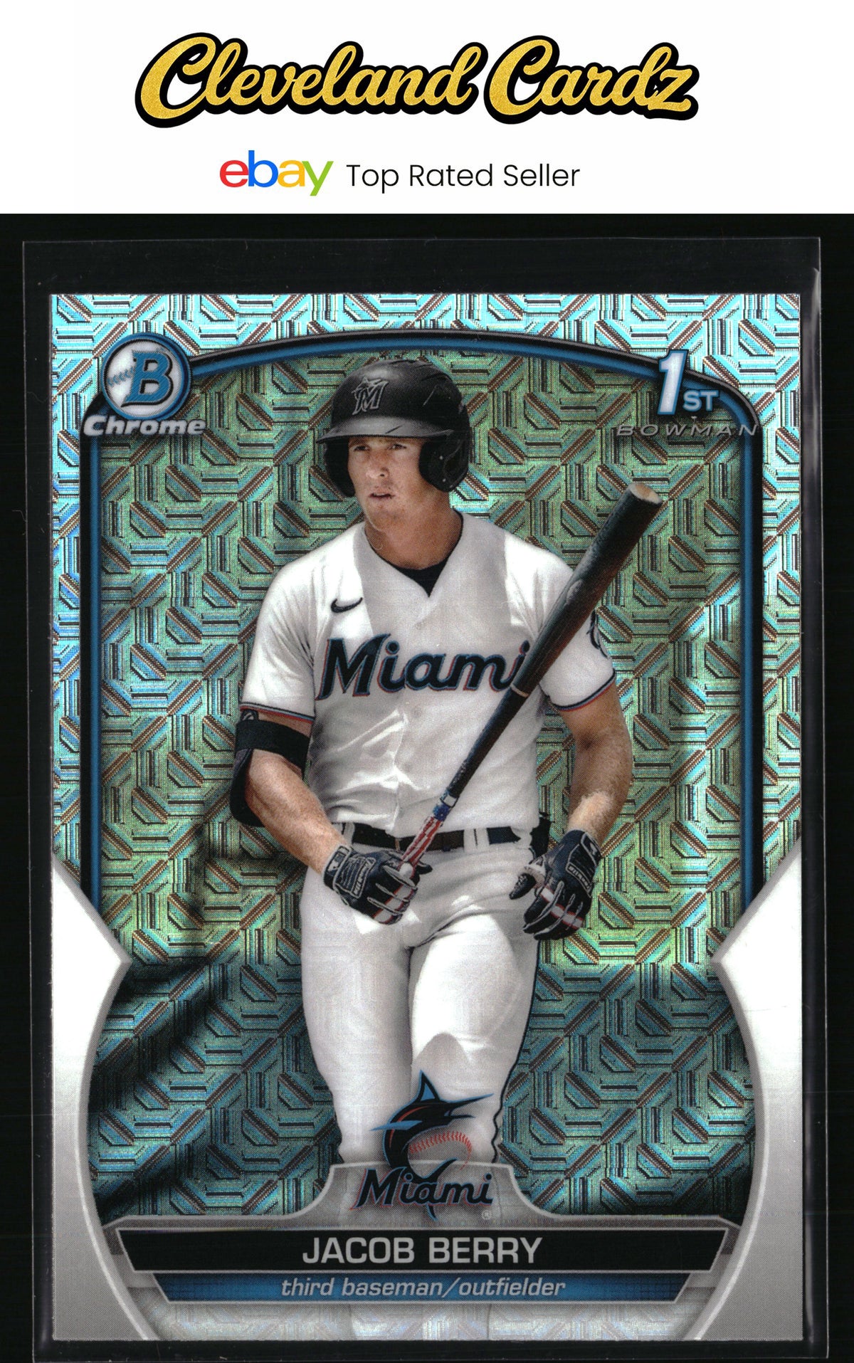 2023 Bowman #BCP-108 Jacob Berry Chrome Prospects Mojo Refractors