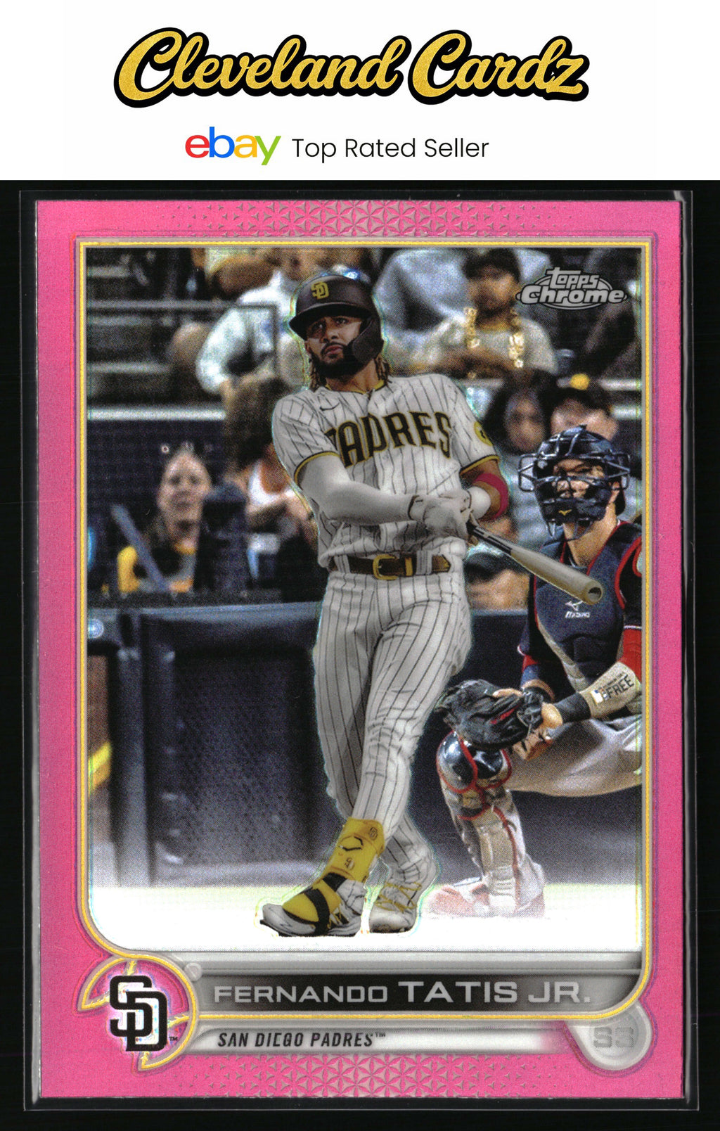 2022 Topps Chrome #150 Fernando Tatis Jr. Pink Refractor