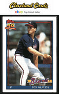 1991 Topps #82b Tom Glavine