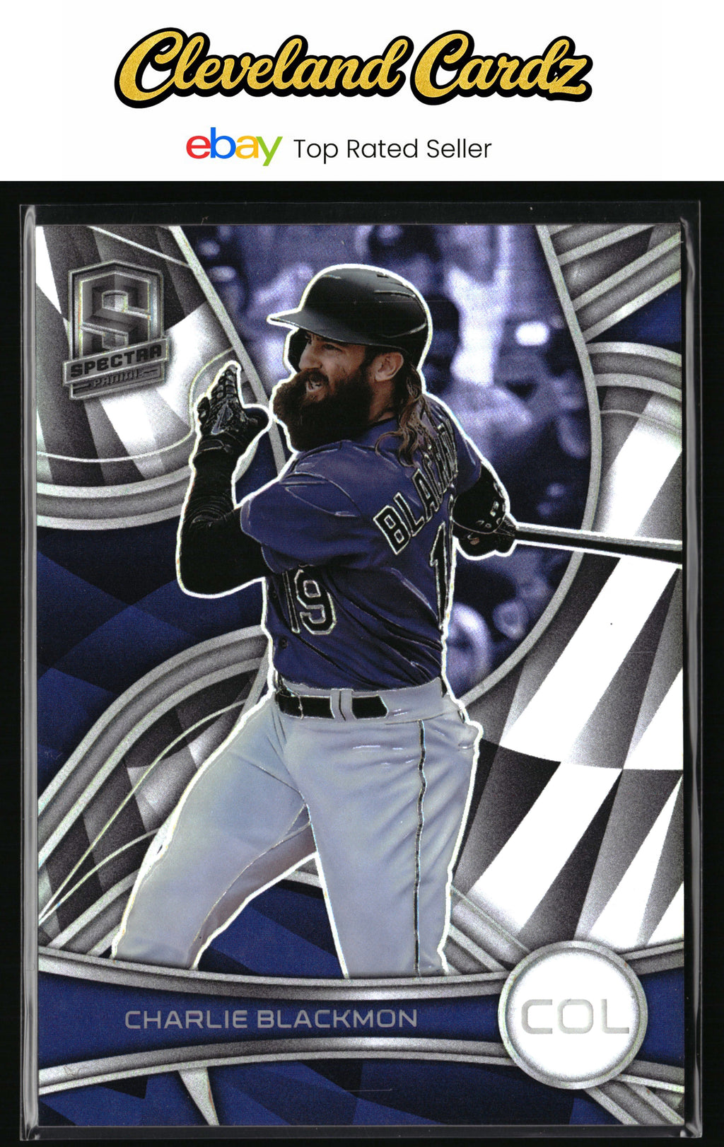 2022 Panini Chronicles #13 Charlie Blackmon Spectra Holo