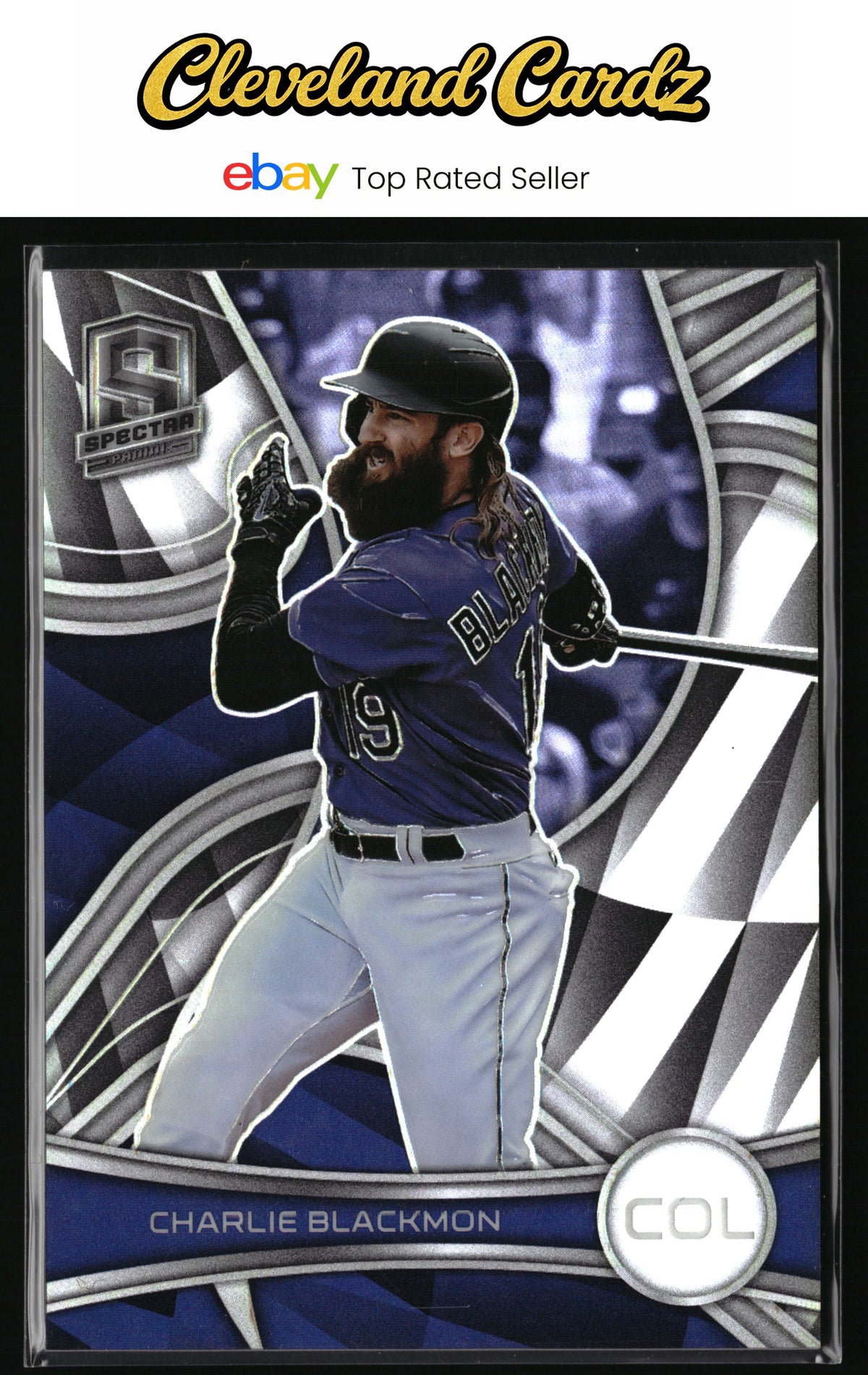 2022 Panini Chronicles #13 Charlie Blackmon Spectra Holo