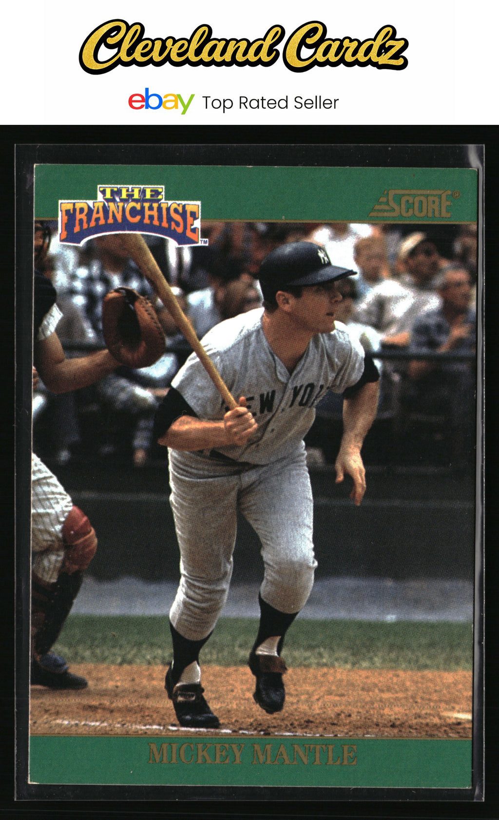 1992 Score #2 Mickey Mantle The Franchise EX+