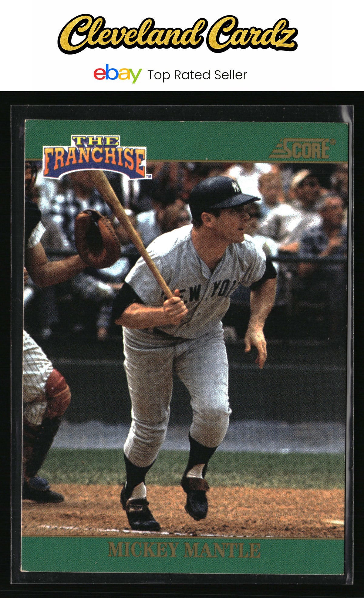 1992 Score #2 Mickey Mantle The Franchise EX+