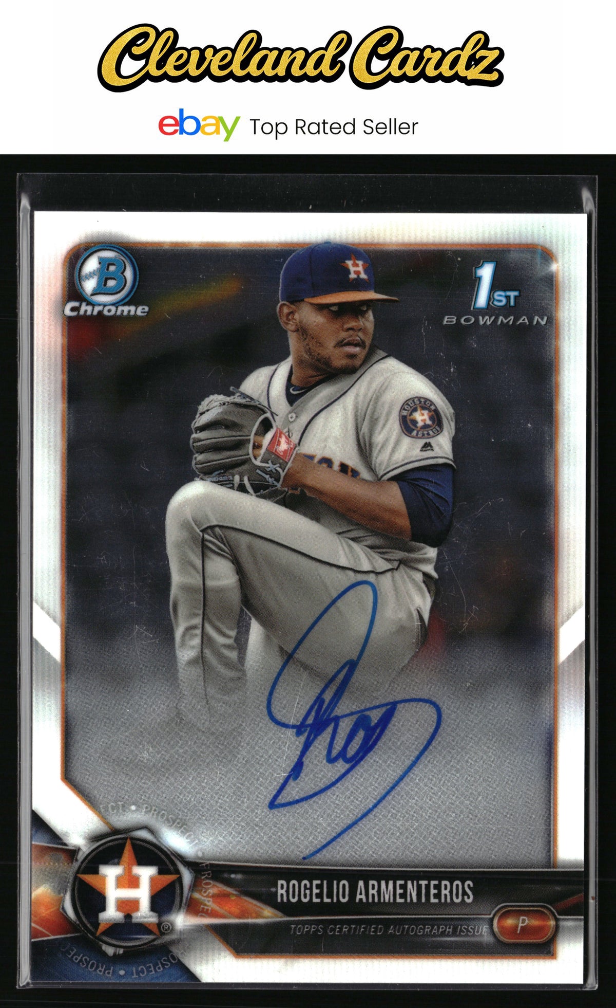 2018 Bowman Chrome #BCPA-RAR Rogelio Armenteros Prospects Autographs
