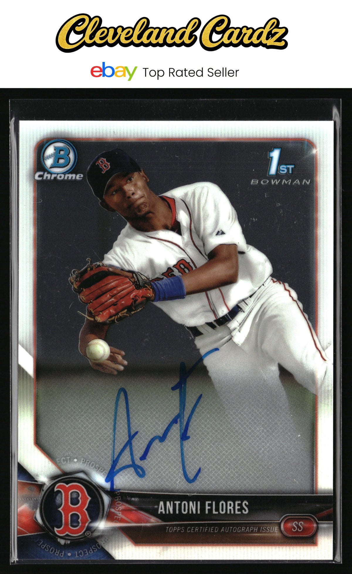 2018 Bowman Chrome #BCPA-AF Antoni Flores Prospects Autographs