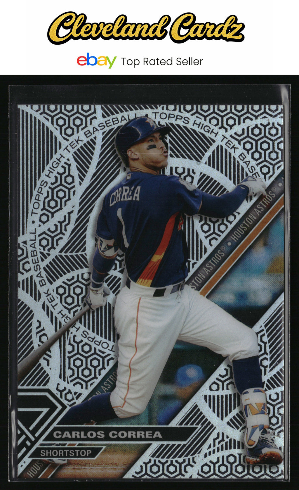 2017 Topps High Tek #HT-CC Carlos Correa Pattern 4A Hex.&Circles/4BSpiralDots