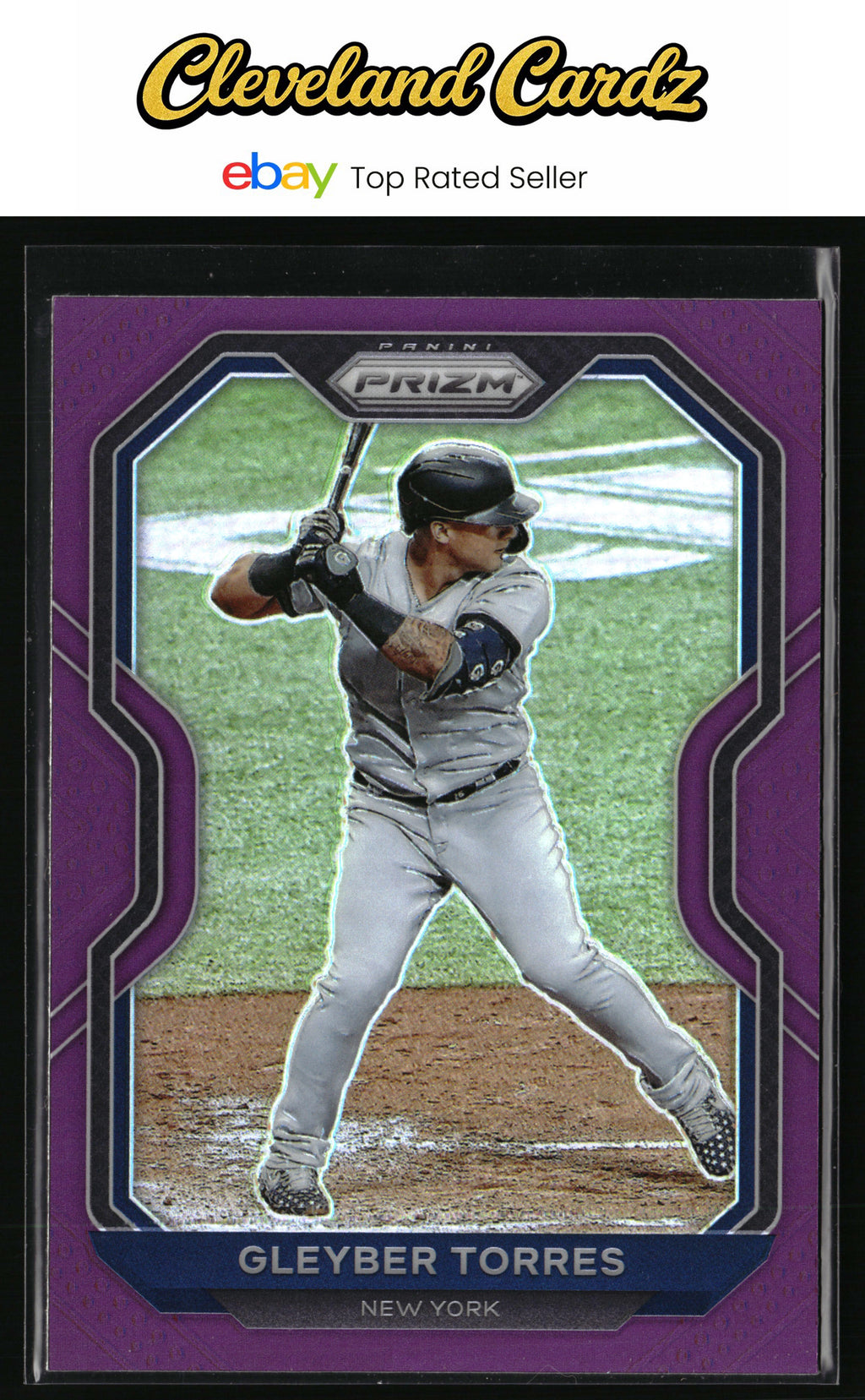 2021 Panini Prizm #199 Gleyber Torres Purple Prizm
