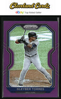 2021 Panini Prizm #199 Gleyber Torres Purple Prizm
