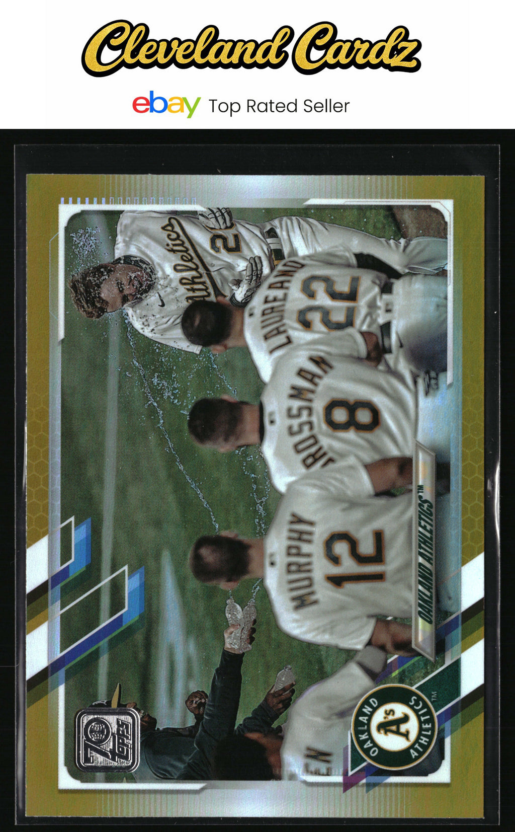 2021 Topps #392 Oakland Athletics Gold Foil