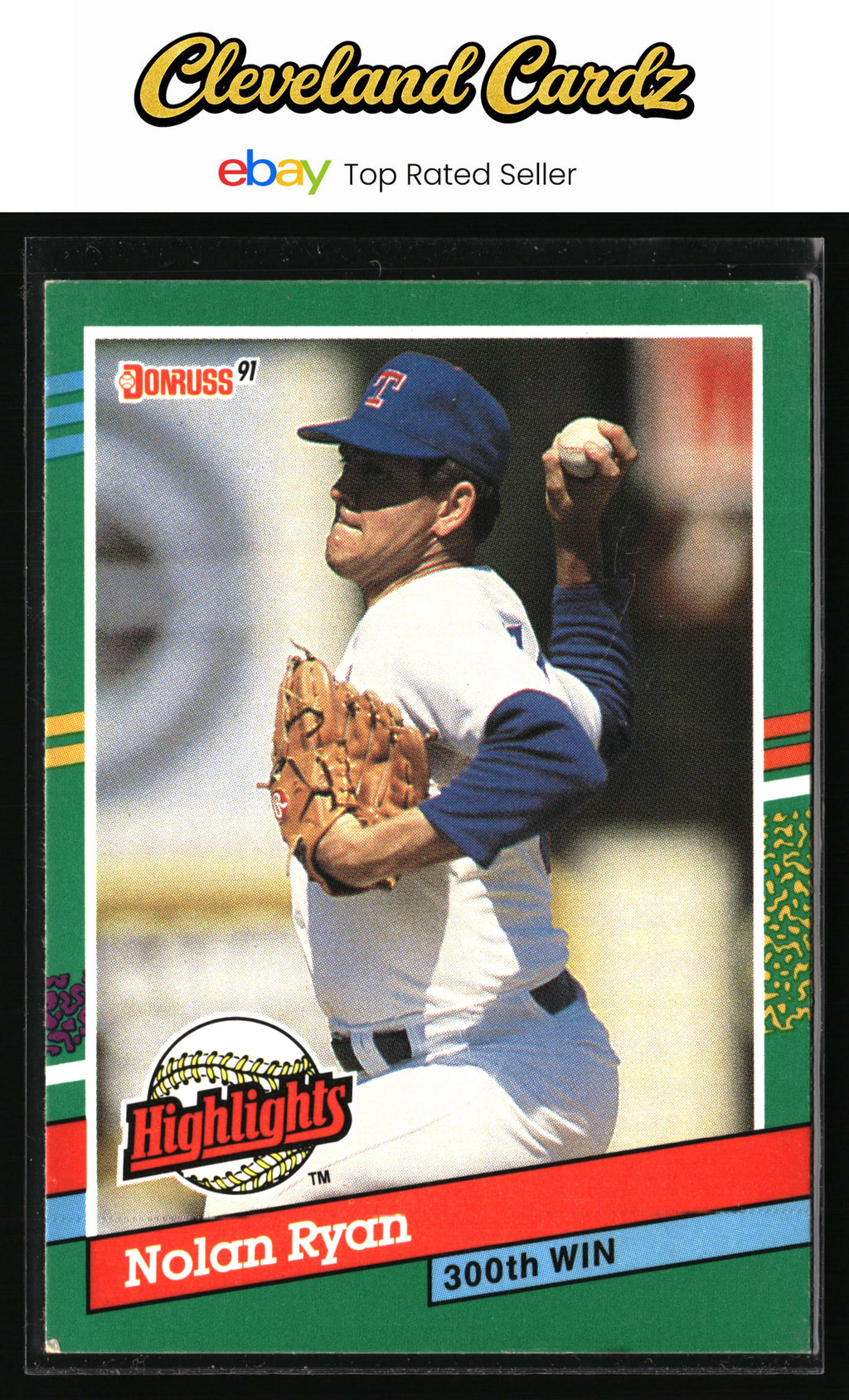 1991 Donruss #BC-15b Nolan Ryan Bonus Cards EX+