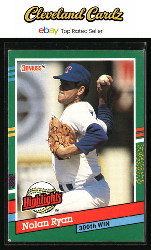 1991 Donruss #BC-15b Nolan Ryan Bonus Cards EX+