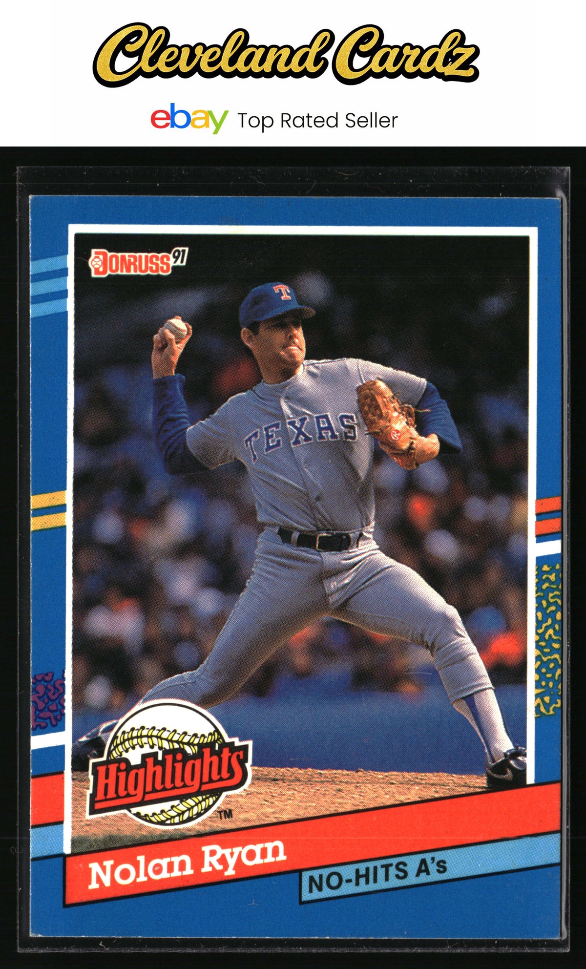 1991 Donruss #BC-3 Nolan Ryan Bonus Cards EX+