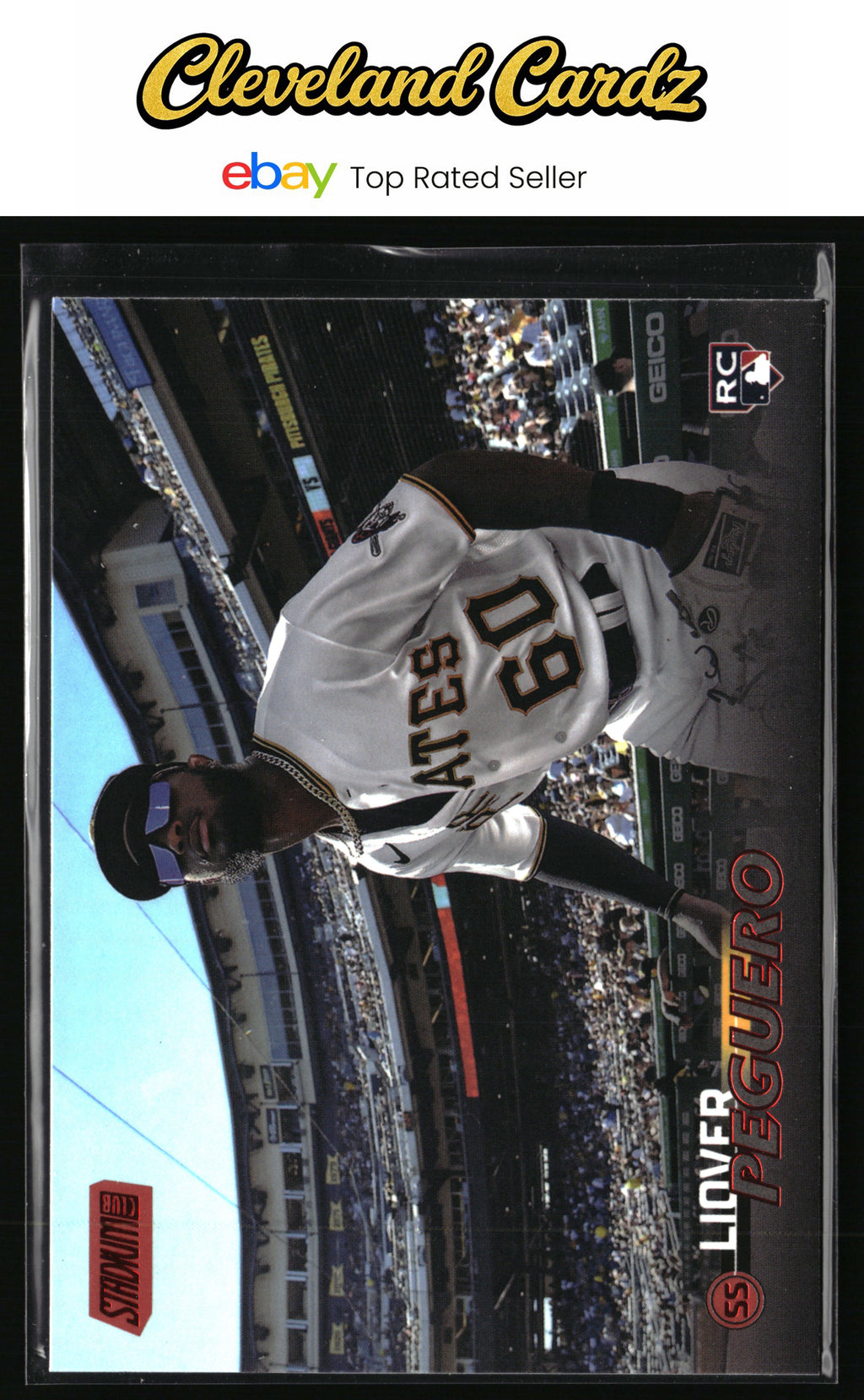 2023 Stadium Club #223 Liover Peguero Red Foil