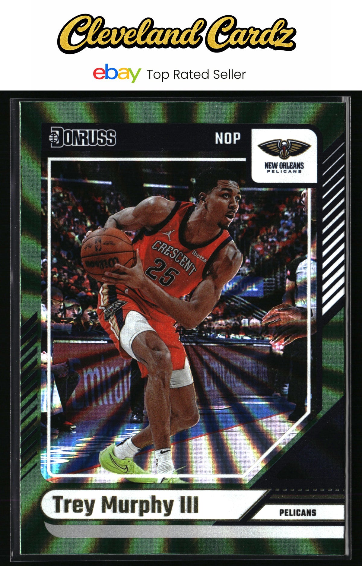2024-25 Donruss #4 Trey Murphy III Holo Green Laser
