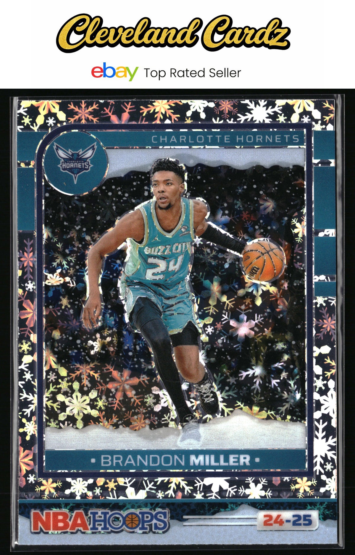 2024-25 Hoops Winter #224 Brandon Miller Prizms Premium