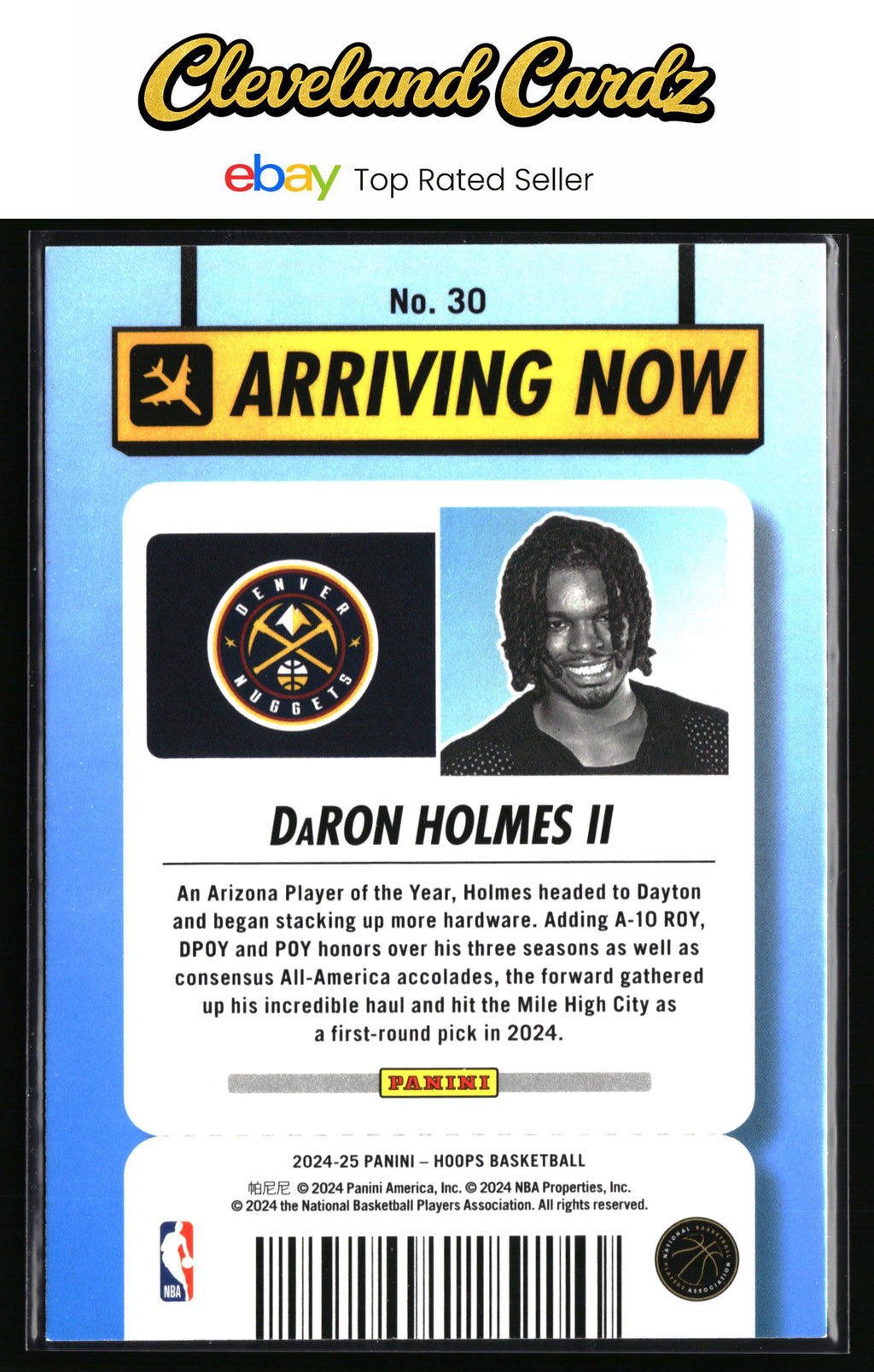 2024-25 Hoops #30 DaRon Holmes II Arriving Now