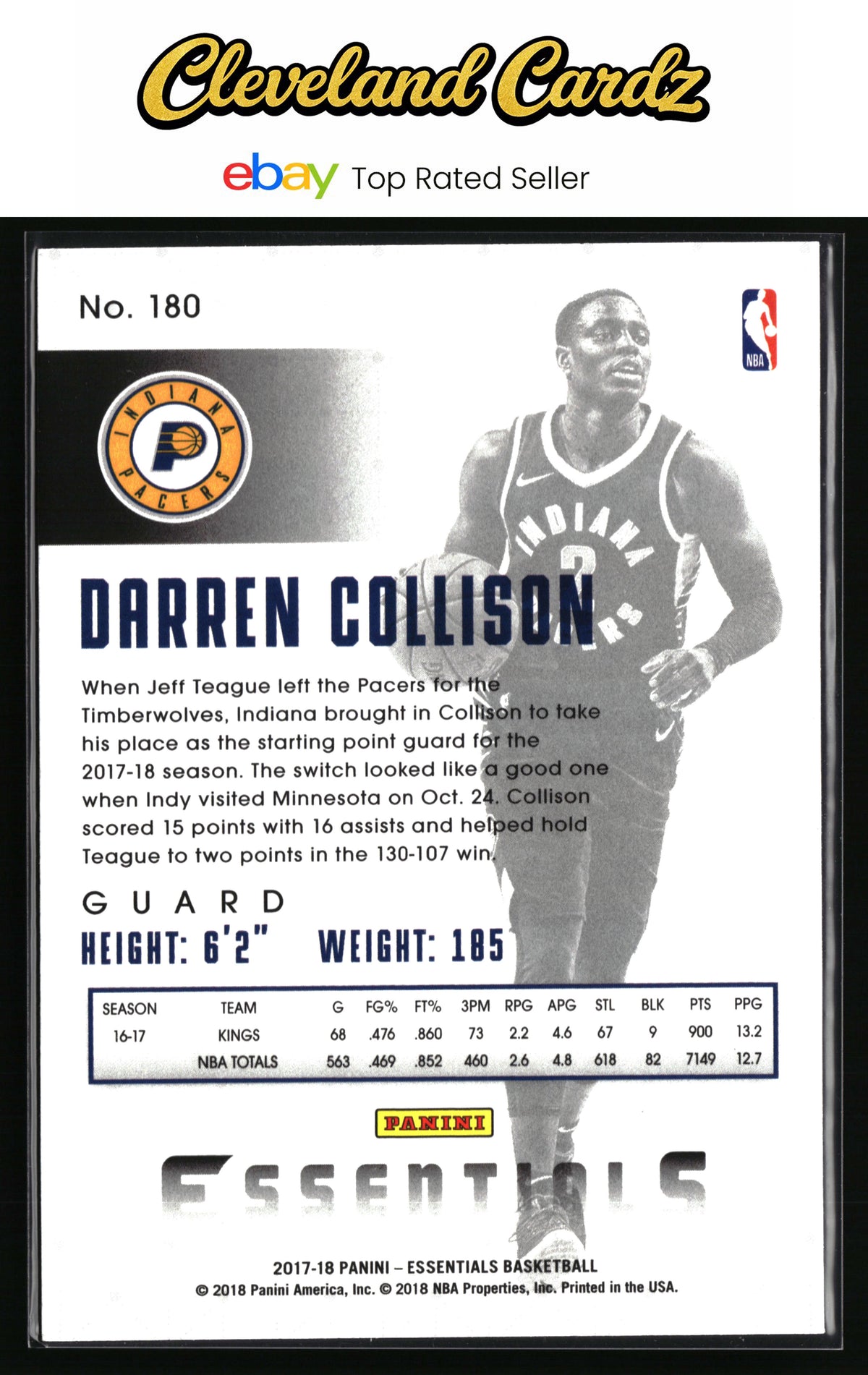 2017-18 Panini Essentials #180 Darren Collison