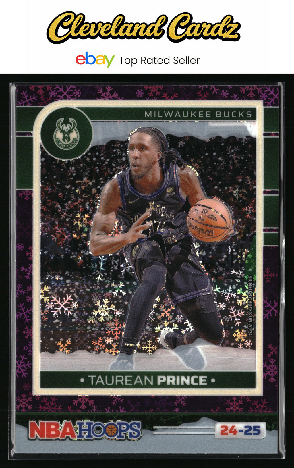 2024-25 Hoops Winter #7 Taurean Prince Purple Prizms Premium