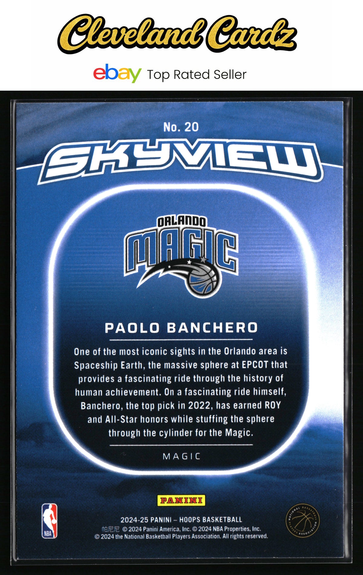 2024-25 Hoops #20 Paolo Banchero Skyview