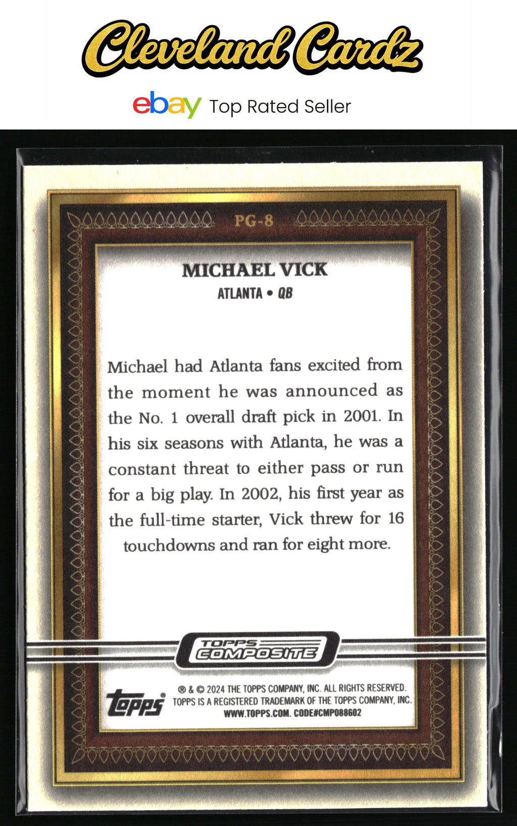 2023 Topps Composite #PG-8 Michael Vick Portrait Gallery