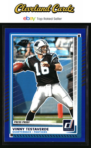 2025 Donruss #232 Vinny Testaverde Press Proofs Blue