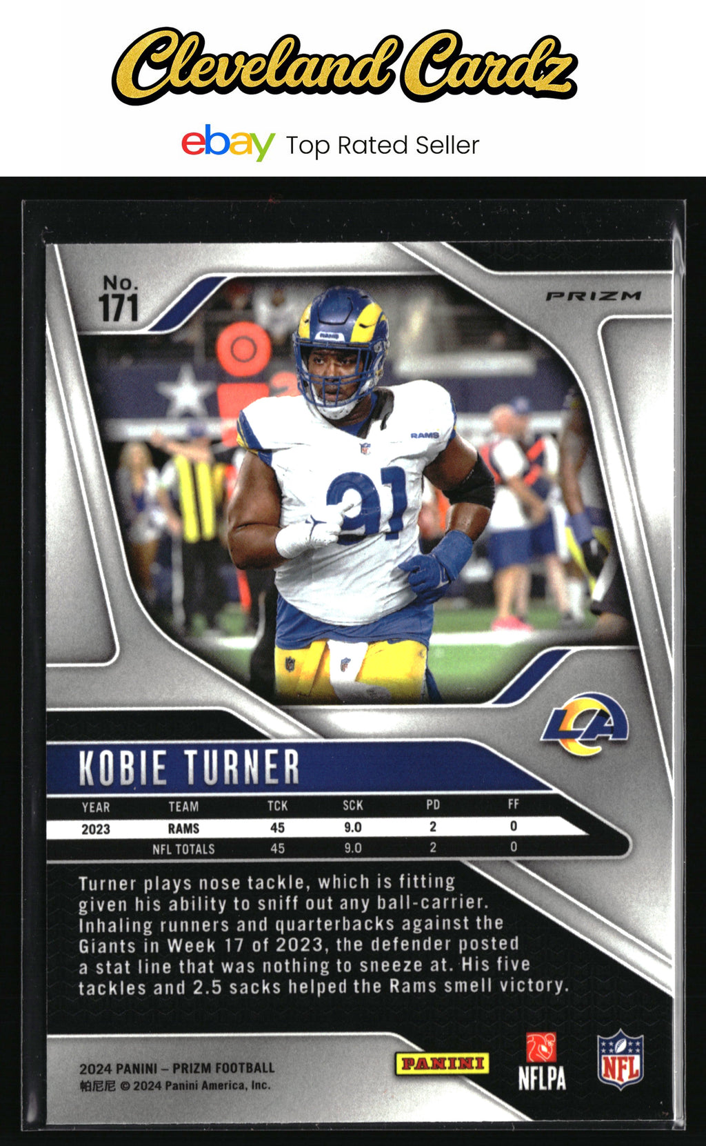 2024 Panini Prizm #171 Kobie Turner Orange Ice