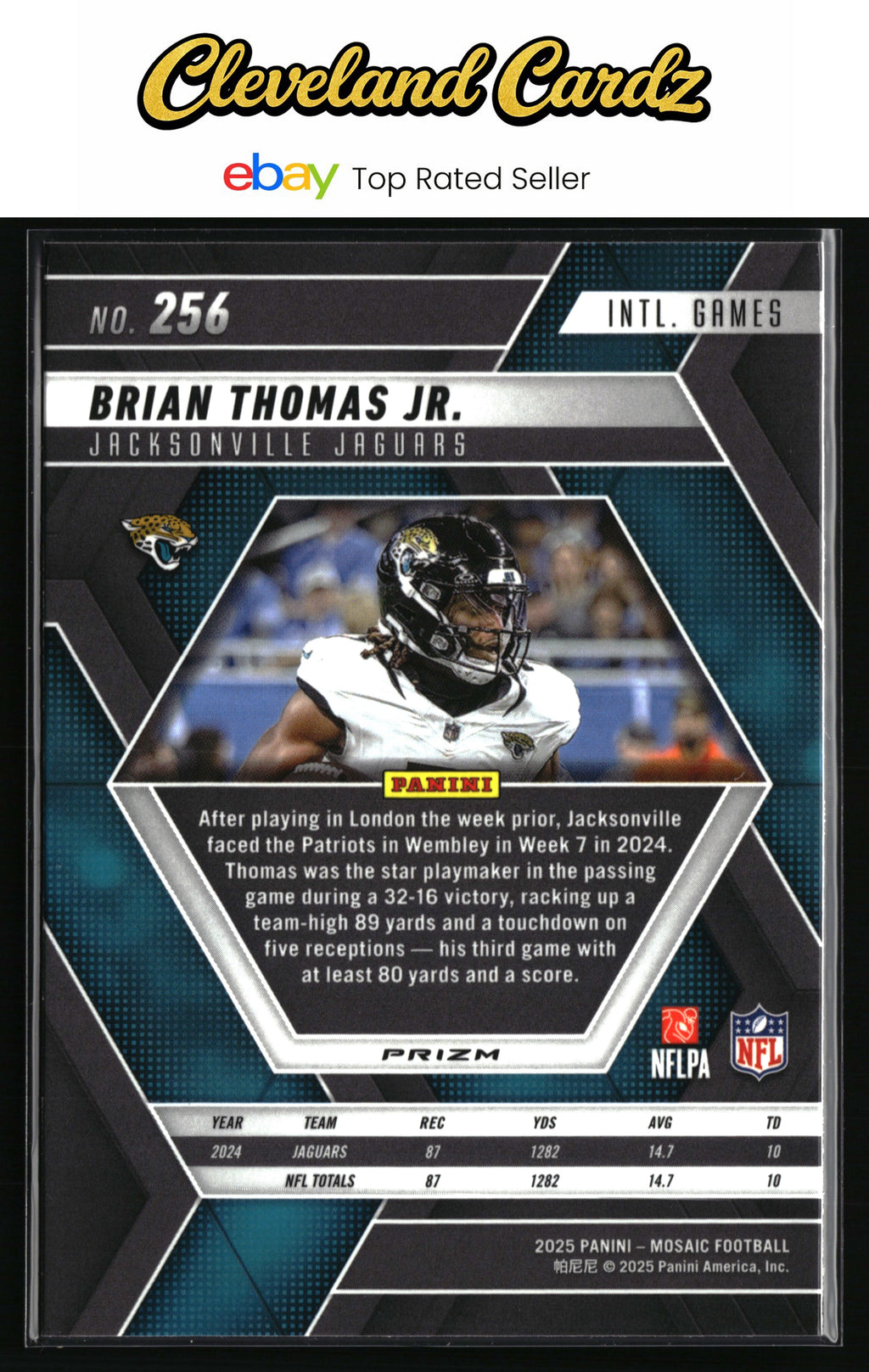 2025 Panini Mosaic #256 Brian Thomas Jr. Purple Scope