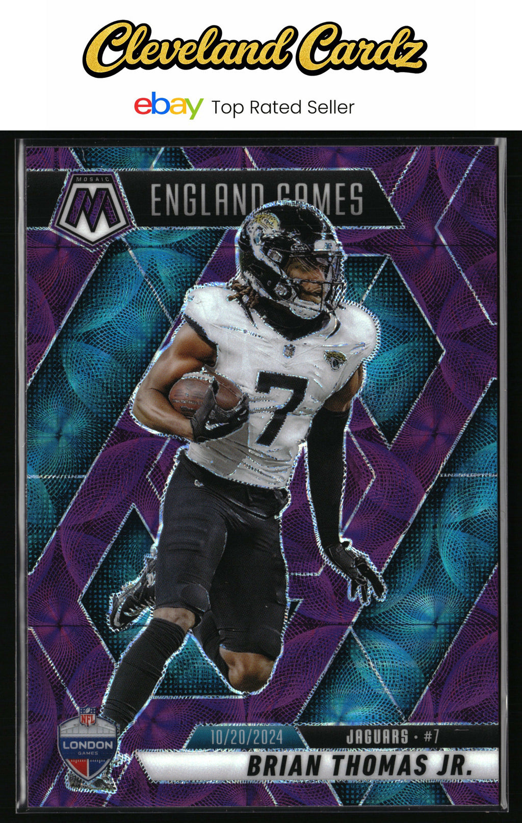 2025 Panini Mosaic #256 Brian Thomas Jr. Purple Scope