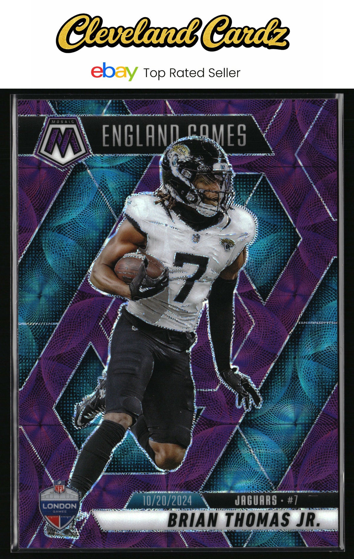 2025 Panini Mosaic #256 Brian Thomas Jr. Purple Scope