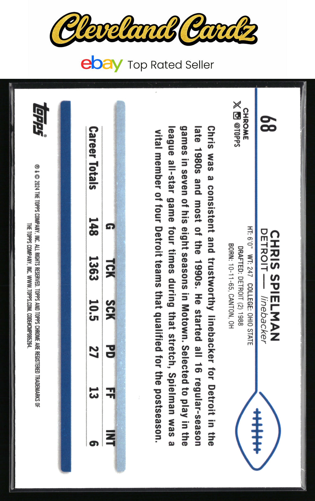 2024 Topps Chrome #68 Chris Spielman
