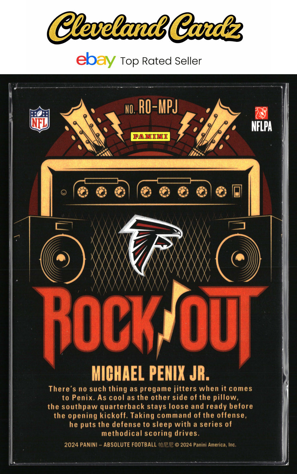2024 Panini Absolute #RO-MPJ Michael Penix Jr. Rock Out