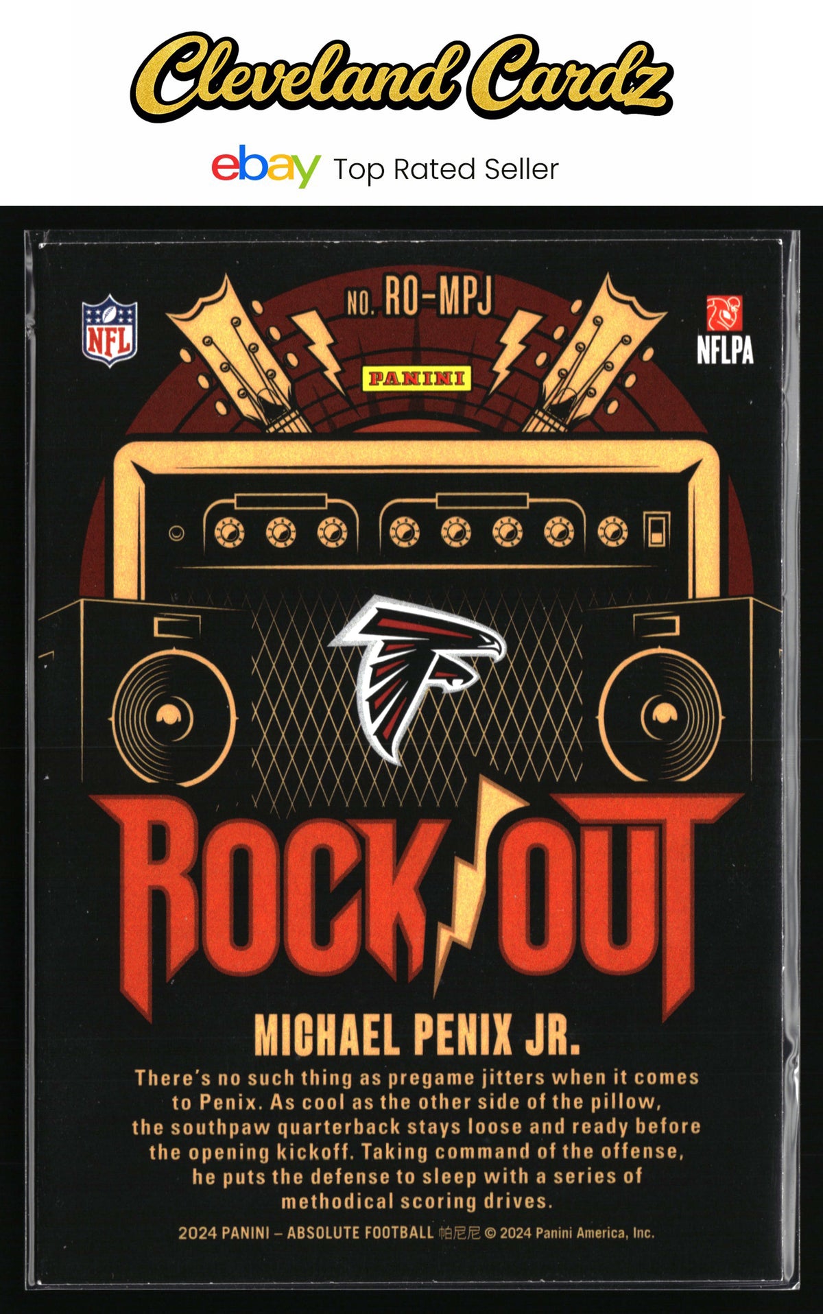 2024 Panini Absolute #RO-MPJ Michael Penix Jr. Rock Out