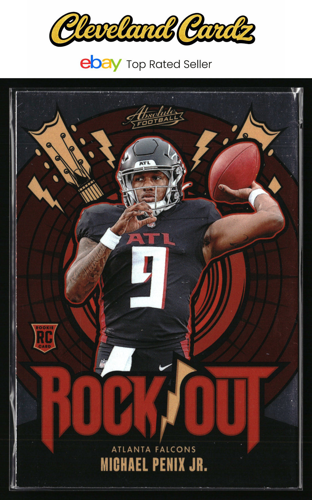 2024 Panini Absolute #RO-MPJ Michael Penix Jr. Rock Out