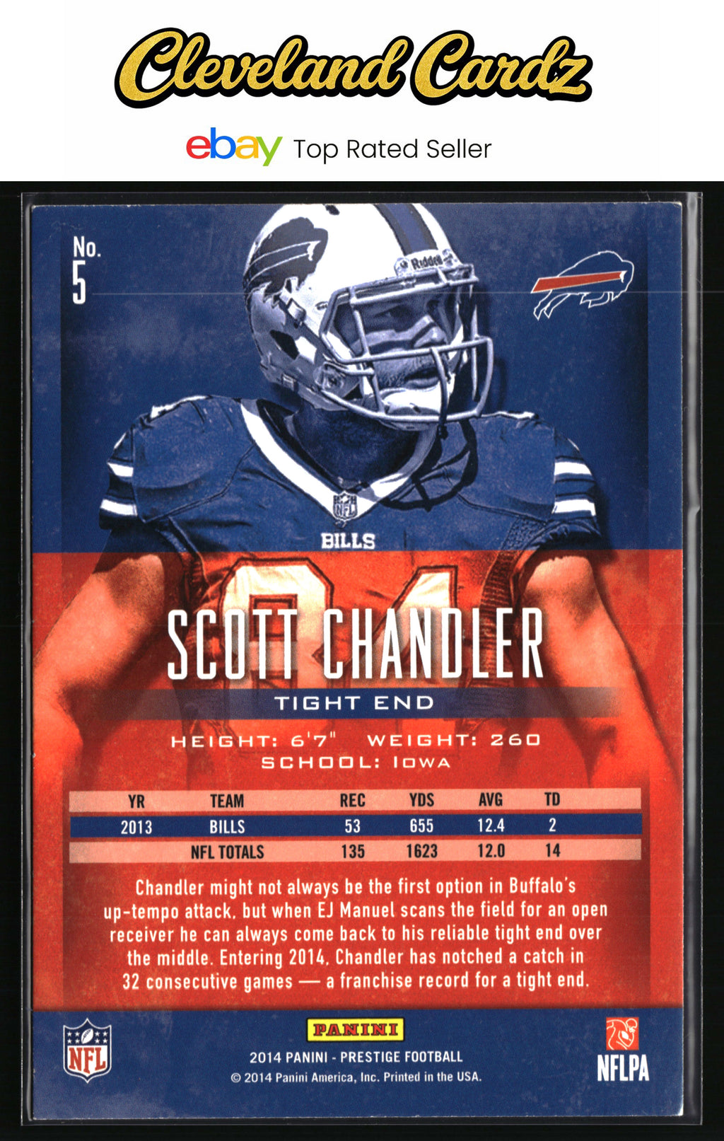 2014 Panini Prestige #5 Scott Chandler