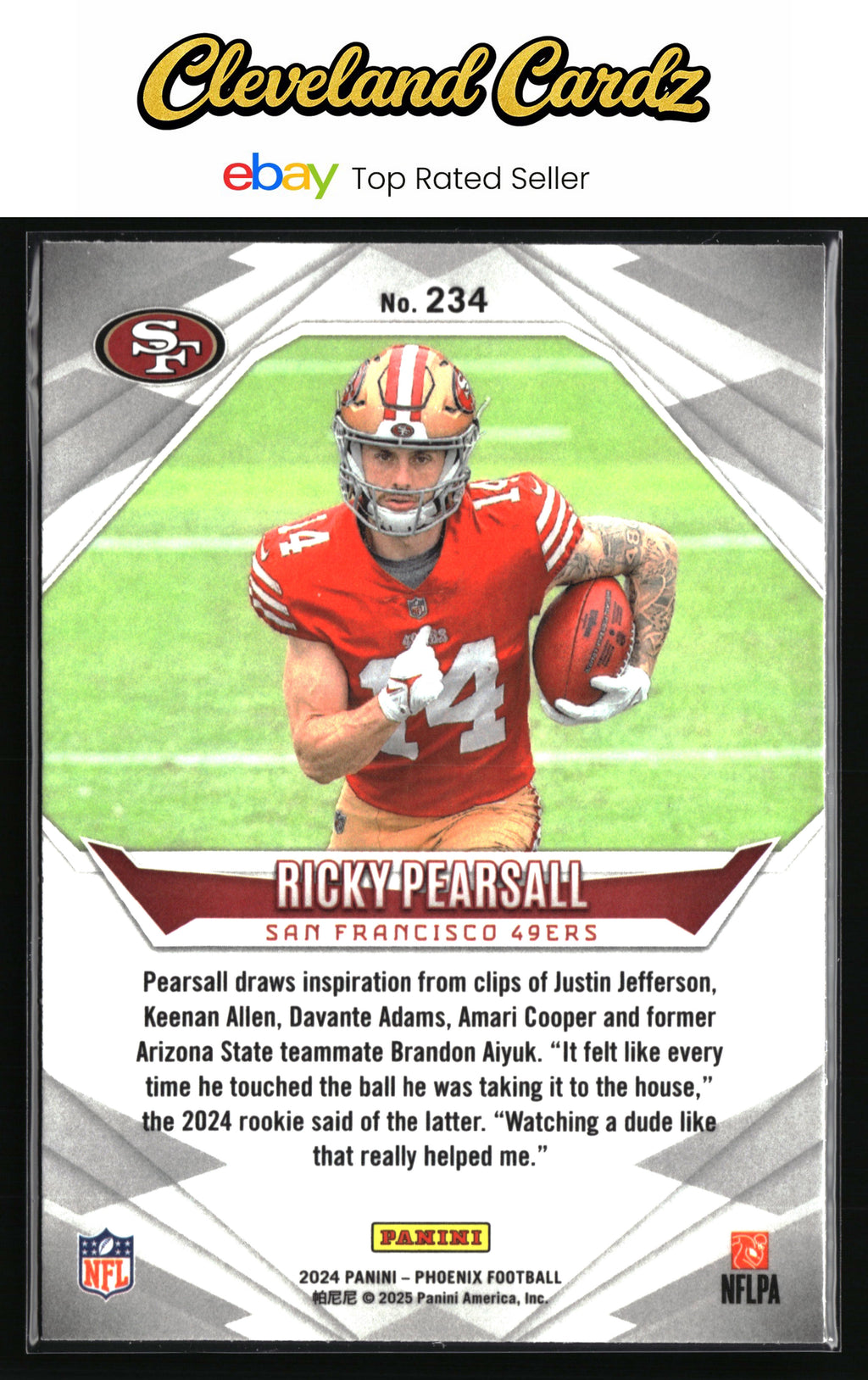 2024 Panini Phoenix #234 Ricky Pearsall Purple