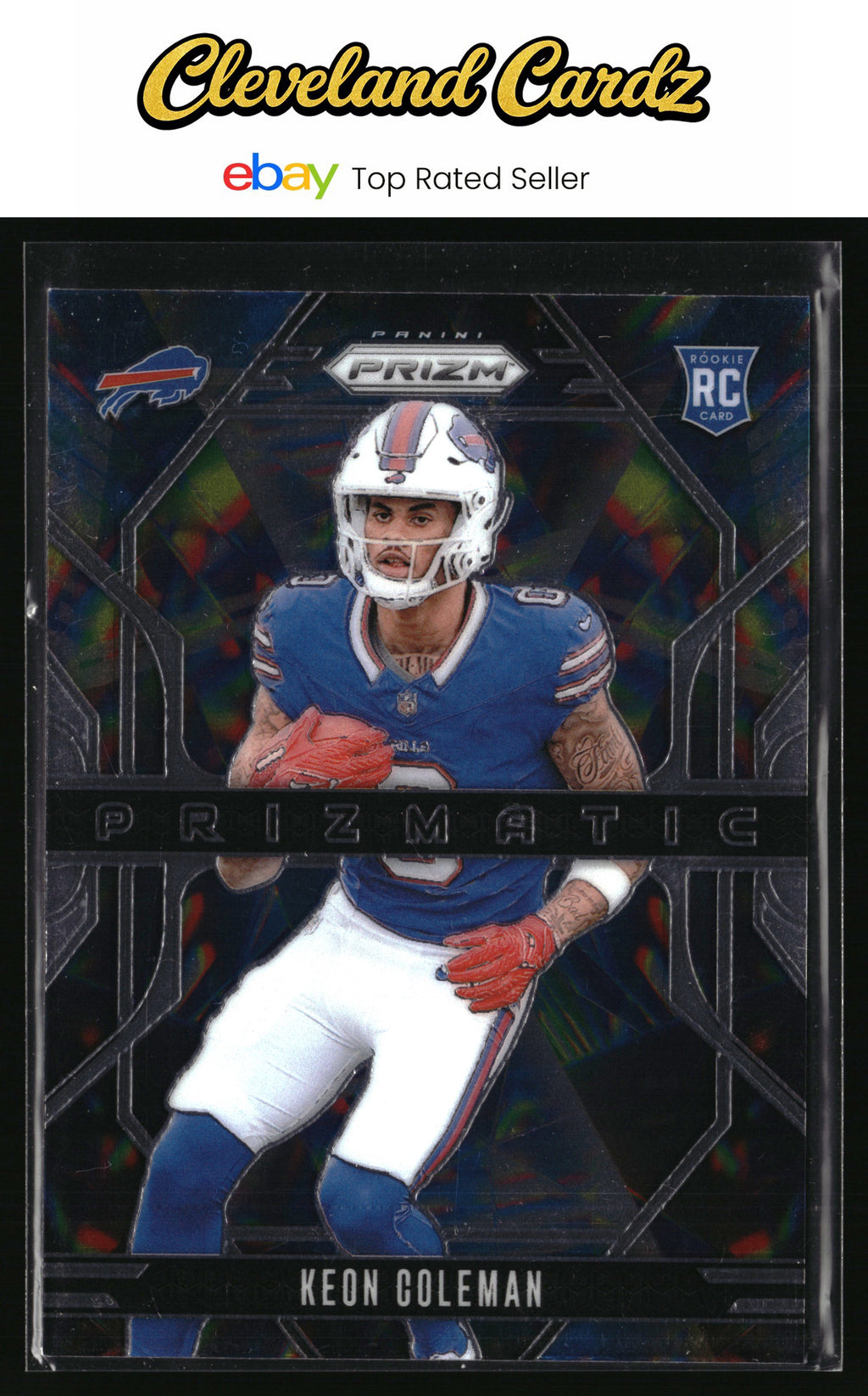 2024 Panini Prizm #15 Keon Coleman Prizmatic