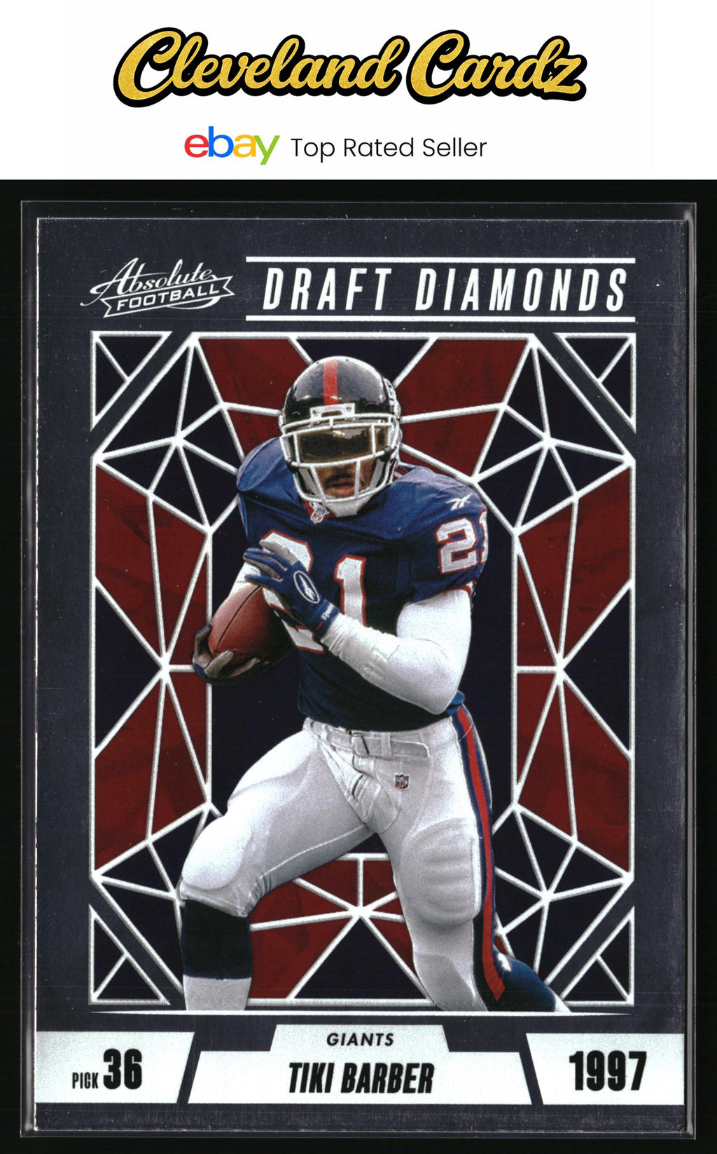 2024 Panini Absolute #DD-TBR Tiki Barber Draft Diamonds