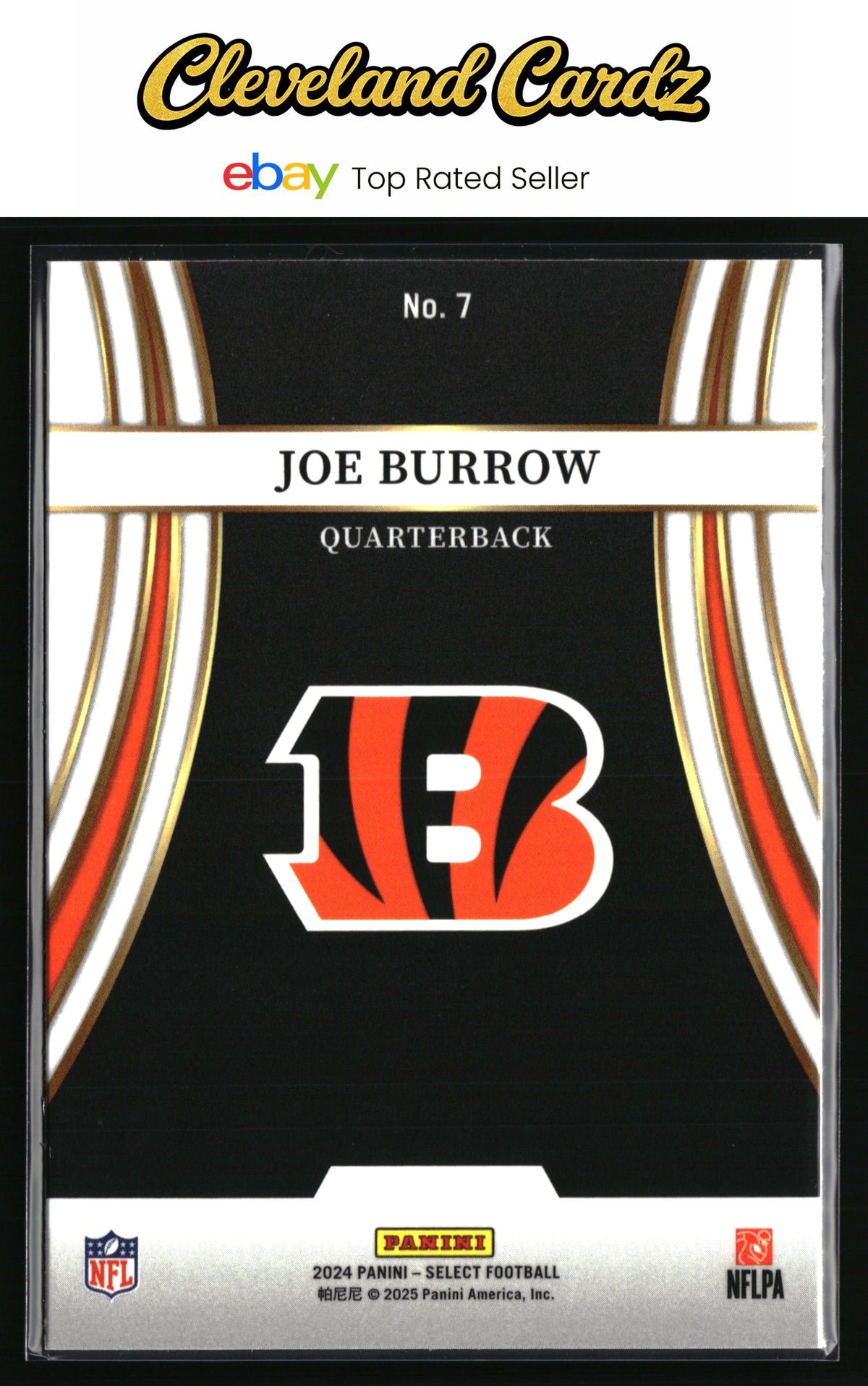 2024 Panini Select #7 Joe Burrow Turbocharged