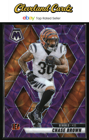 2025 Panini Mosaic #220 Chase Brown Purple Scope
