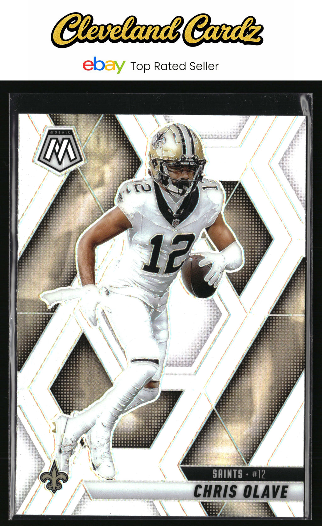 2025 Panini Mosaic #92 Chris Olave Silver