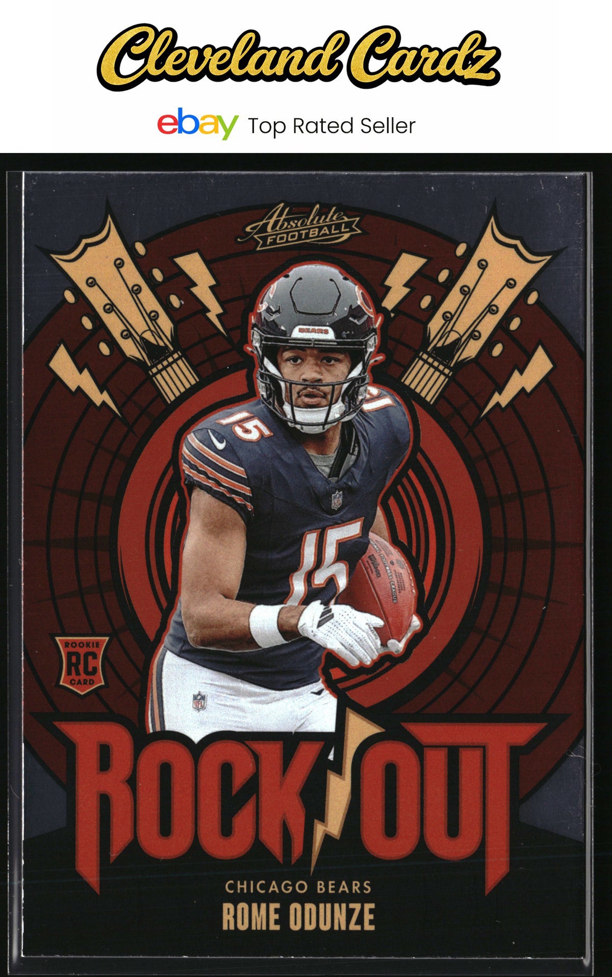 2024 Panini Absolute #RO-ROE Rome Odunze Rock Out