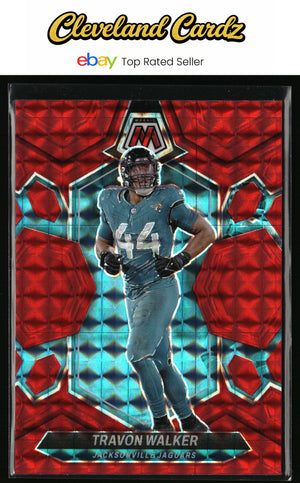 2024 Panini Mosaic #105 Travon Walker Mosaic Red