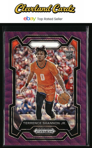 2024 Panini Prizm Draft Picks #43 Terrence Shannon Jr. Prizms Purple Wave