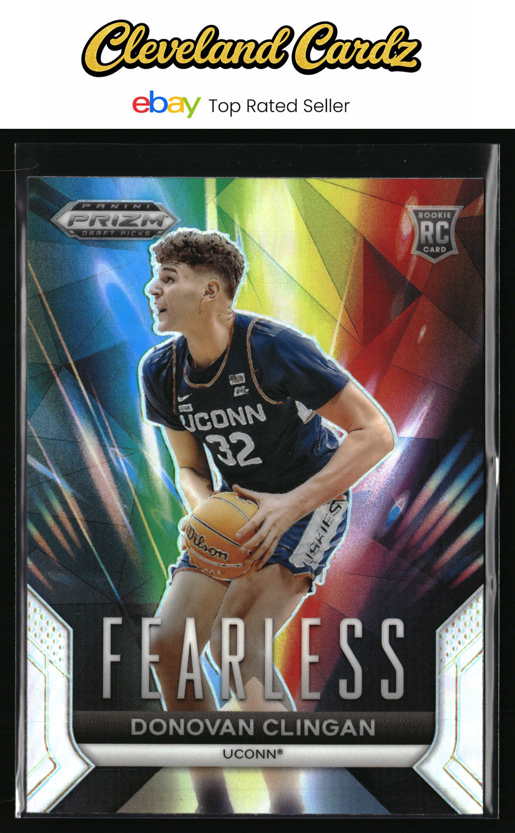 2024 Panini Prizm Draft Picks #23 Donovan Clingan Fearless Prizms Silver