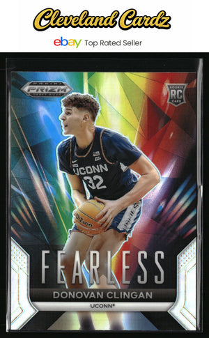 2024 Panini Prizm Draft Picks #23 Donovan Clingan Fearless Prizms Silver
