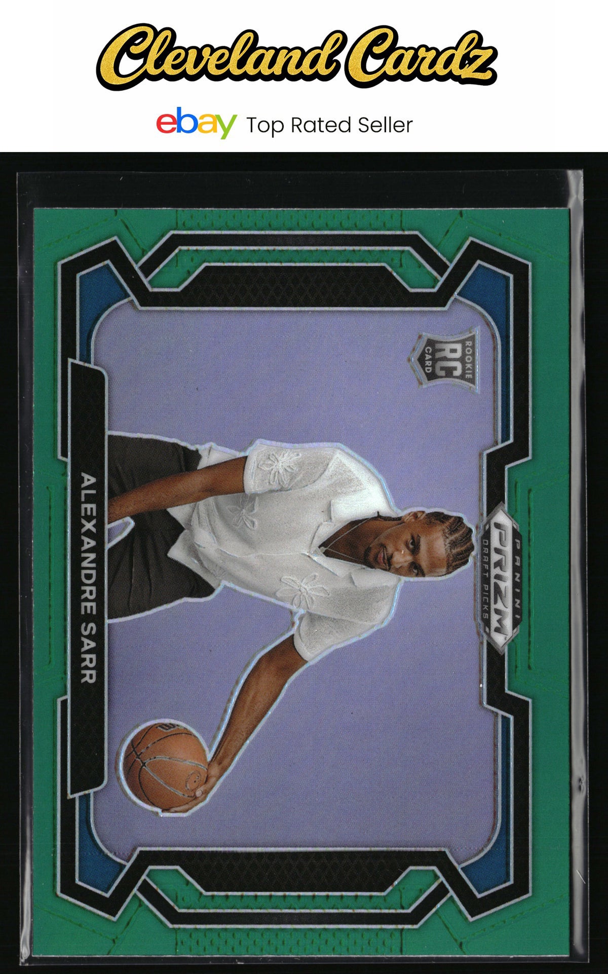 2024 Panini Prizm Draft Picks #52b Alexandre Sarr Prizms Green
