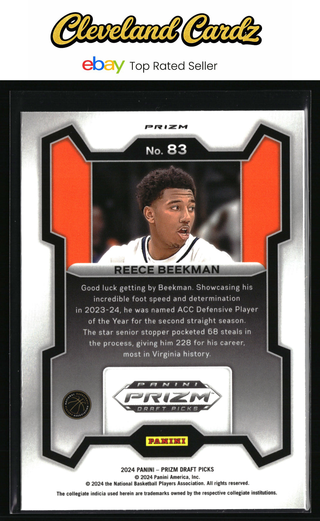 2024 Panini Prizm Draft Picks #83 Reece Beekman Prizms Green