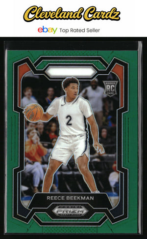 2024 Panini Prizm Draft Picks #83 Reece Beekman Prizms Green