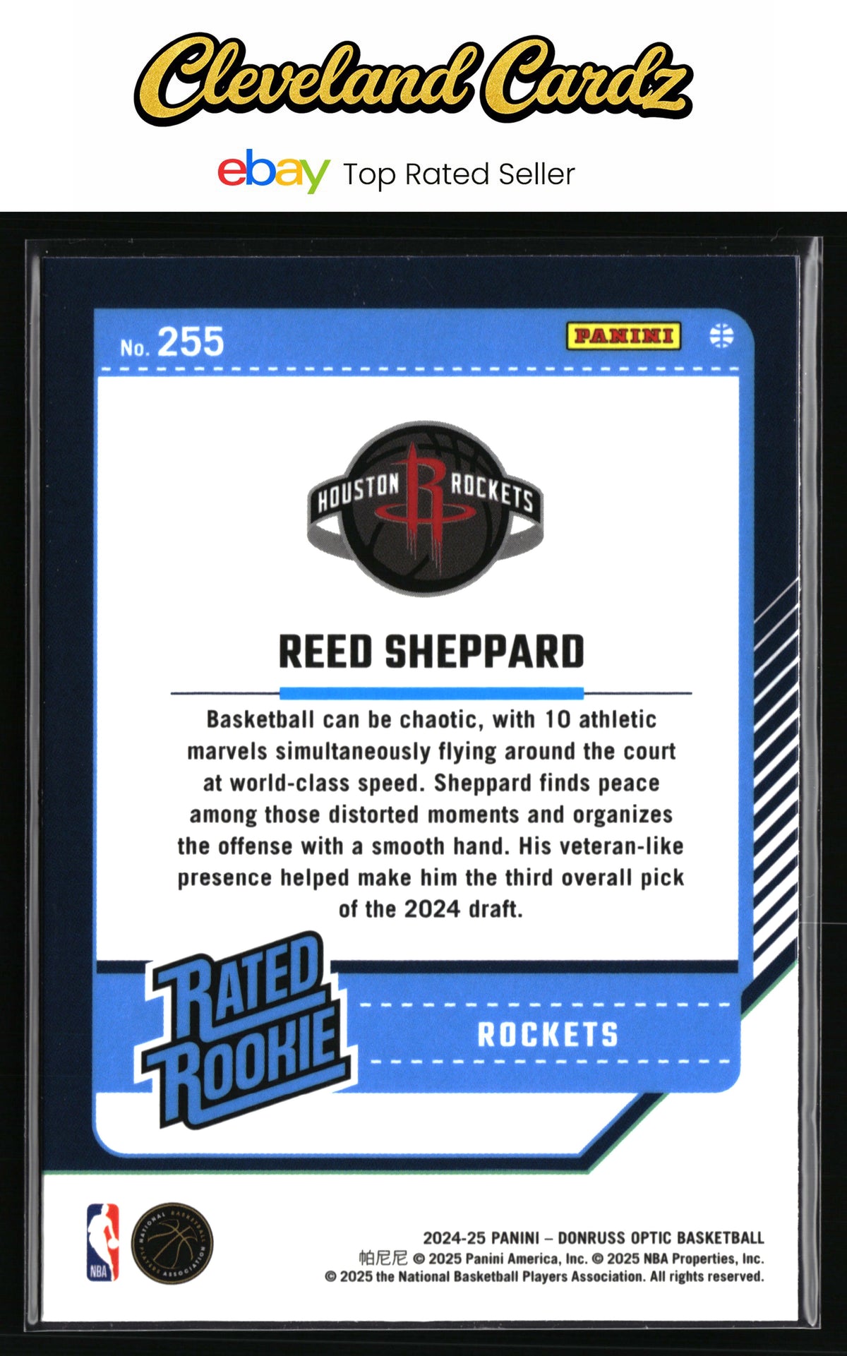 2024-25 Donruss Optic #255 Reed Sheppard