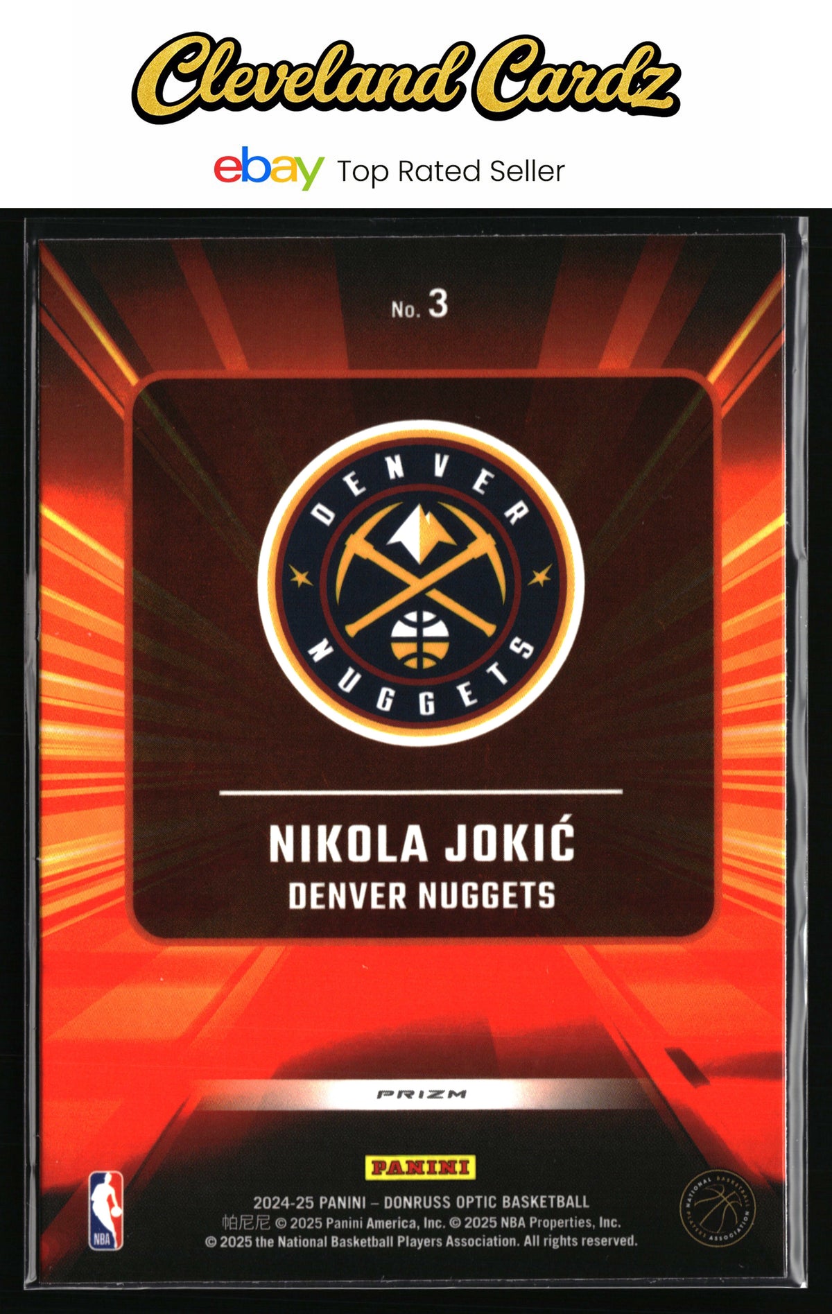 2024-25 Donruss Optic #3 Nikola Jokic Express Lane Holo